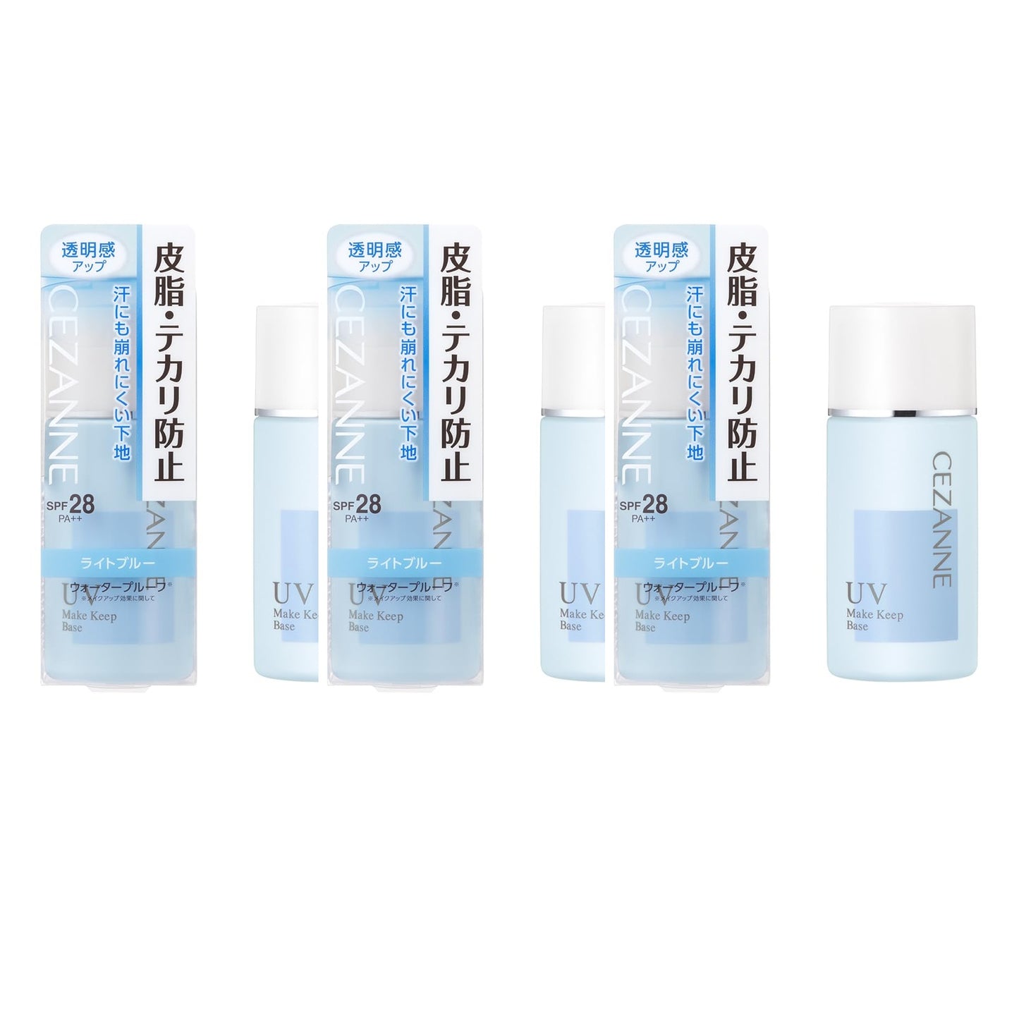 皮脂テカリ防止下地 ライトブルー 30ml 3個セット テカリ・崩れを防ぐ化粧下地 画像